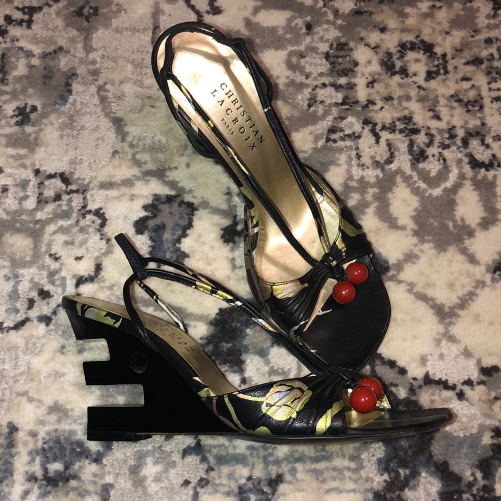 Vintage Christian Lacroix Cutout Heels